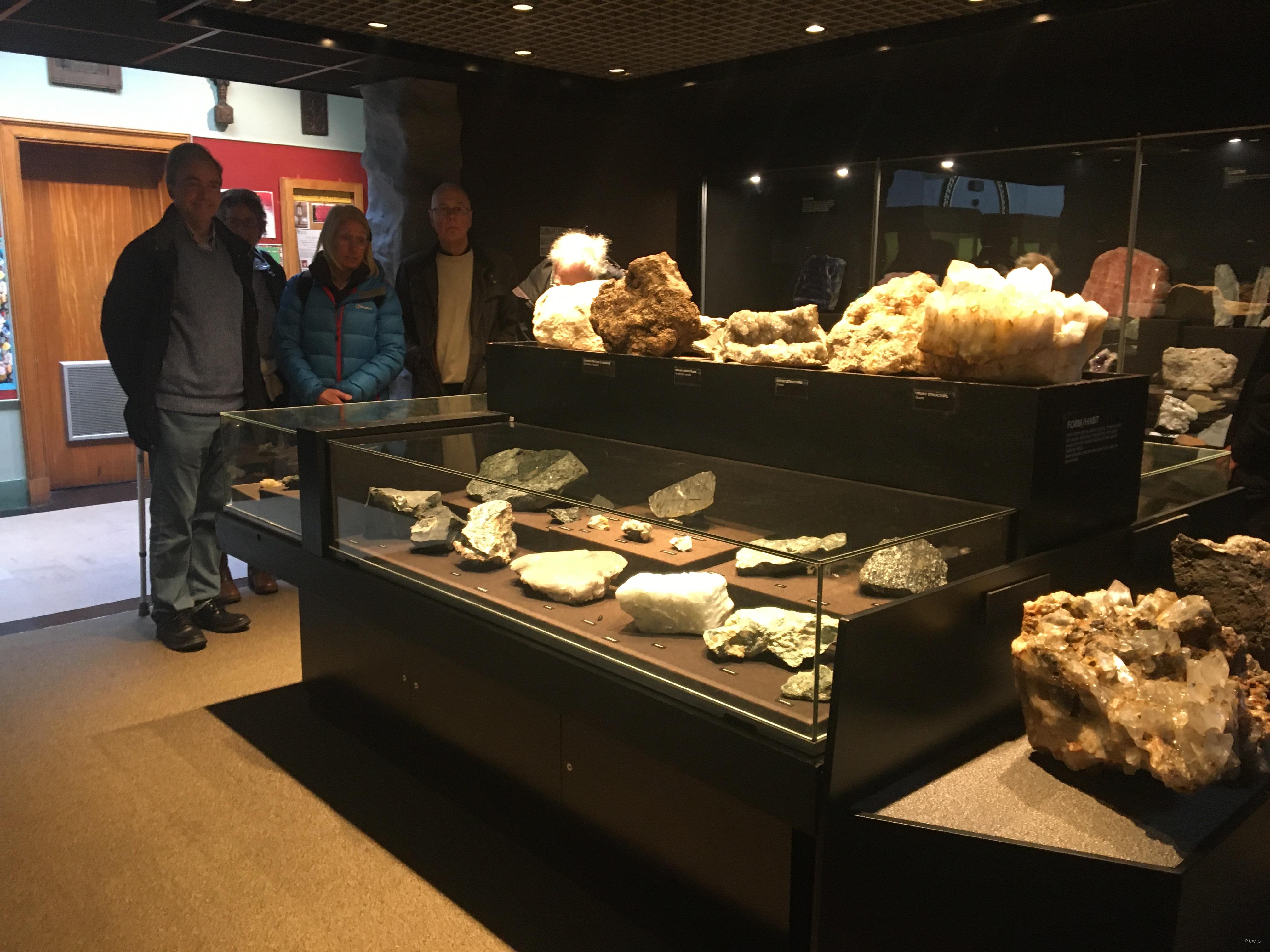 A few members of the Geology Group in the Mineral Section