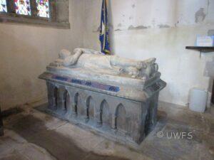Kildwick Church de Stiverton effigy. Image Phyllida Oates.