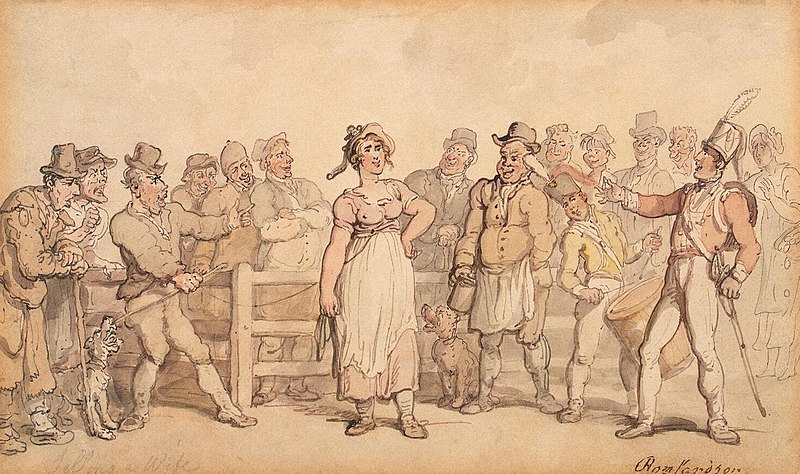 Rowlandson,_Thomas_-_Selling_a_Wife_-_1812-14