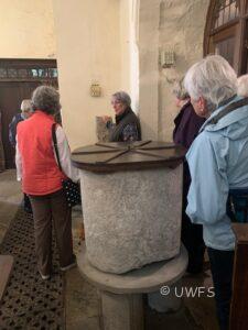 East Marton Church font. Photo Judith Blackburn