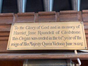 Inscription to Harriet Roundell. Photo Judith Blackburn